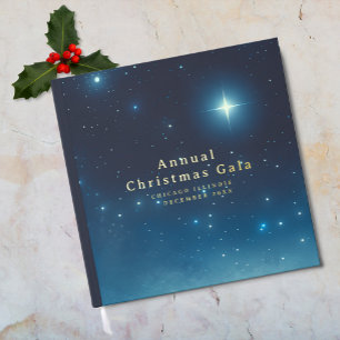 Christmas Star Holiday Foil Guestbook