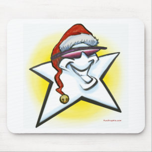 Christmas Star Mouse Pad