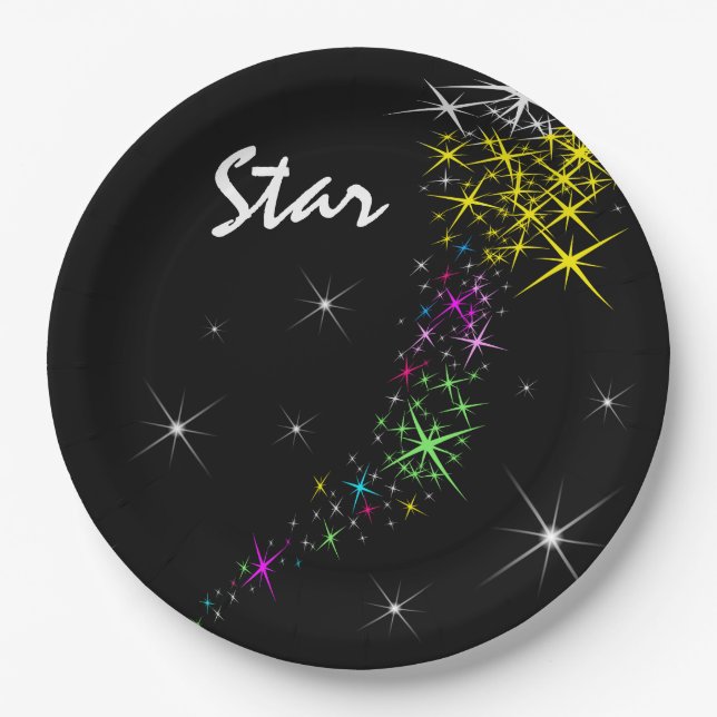 Christmas Star Paper Plate (Front)