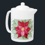 Christmas Star Poinsettia Watercolor Hand-painted<br><div class="desc">Watercolor Hand-painted</div>