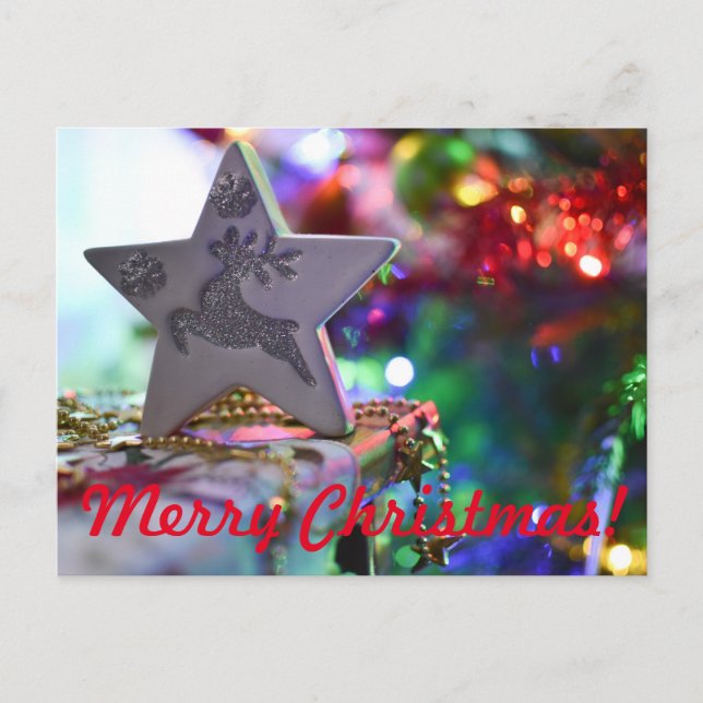 Christmas star postcard (Front)