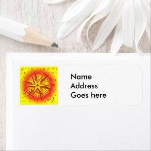 Christmas Star Return Address Label
