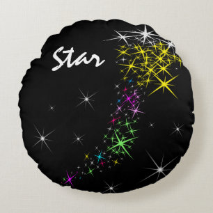 Christmas Star Round Pillow