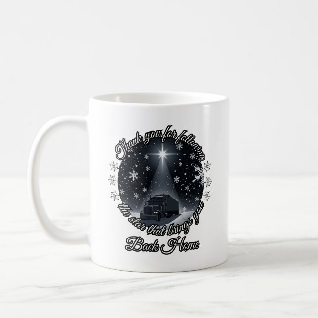 Christmas Star Truck Journey Light Homecoming  Coffee Mug (Left)