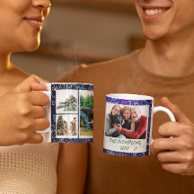 Christmas Starry Night Doodles 6 Photo Family Gift