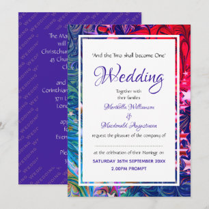 CHRISTMAS STARS   Abstract Winter   Festive Invitation