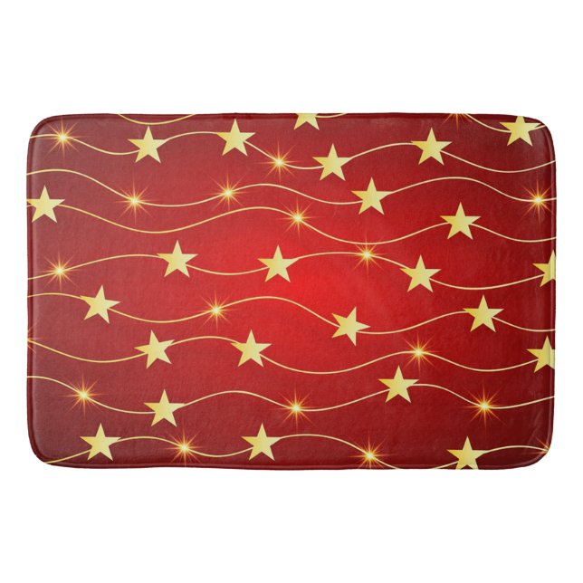 Christmas Stars Bath Mat (Front)