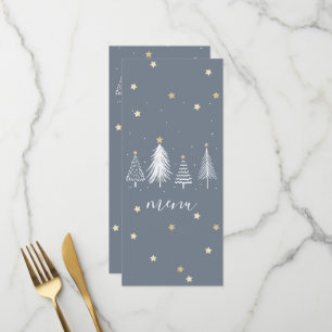 Christmas Stars Gold et Blue Menu