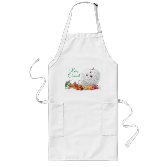 Christmas Stars Long Apron (Front)
