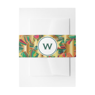 CHRISTMAS STARS Personalized Stationery Invitation Belly Band