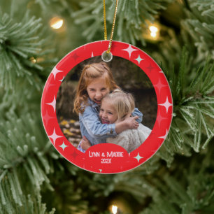Christmas Stars Photo Ornament