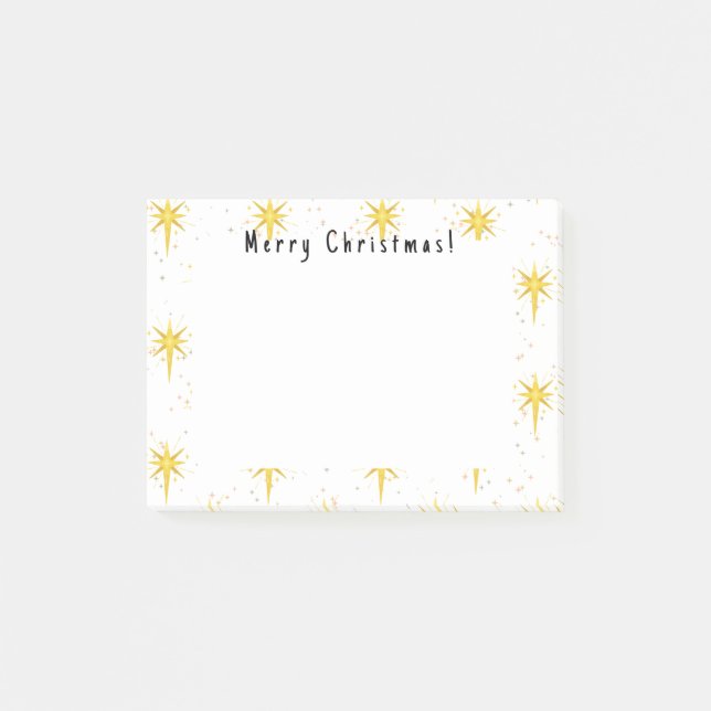Christmas stars post-it notes (Front)