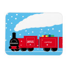 Christmas steam train in snow