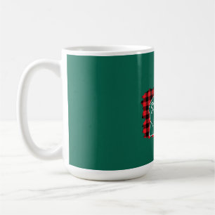 Christmas Step Mom Bear Christmas Red Plaid Buffal Coffee Mug