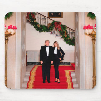 Christmas steps President Donald Trump & Melania Mouse Pad