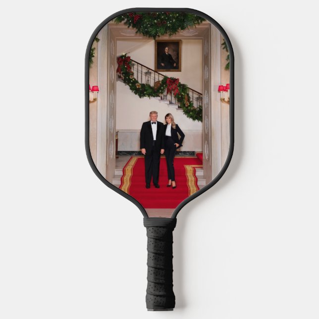 Christmas steps President Donald Trump & Melania Pickleball Paddle