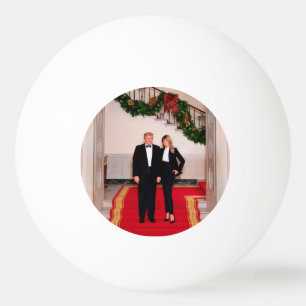 Christmas steps President Donald Trump & Melania Ping Pong Ball