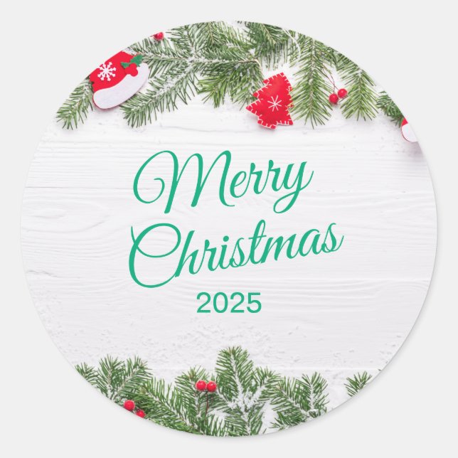 Christmas Sticker – Festive Holiday Decal (Front)