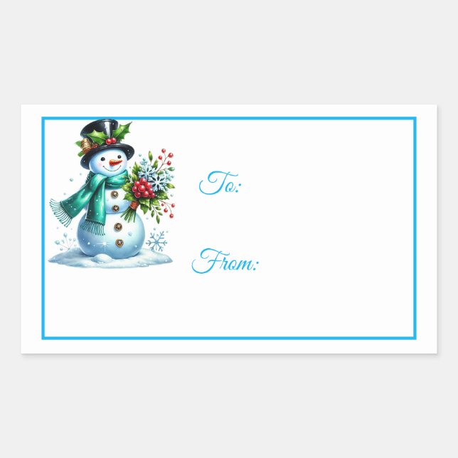 Christmas Sticker Gift Tags (Front)