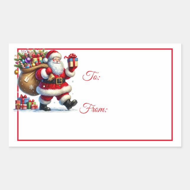 Christmas Sticker Gift Tags (Front)