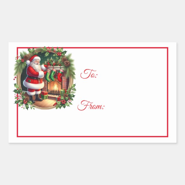 Christmas Sticker Gift Tags (Devant)