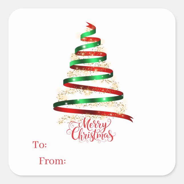 Christmas Sticker Gift Tags (Front)