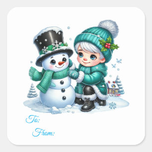 Christmas Sticker Gift Tags