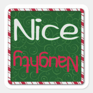 Christmas Sticker - Naughty or Nice