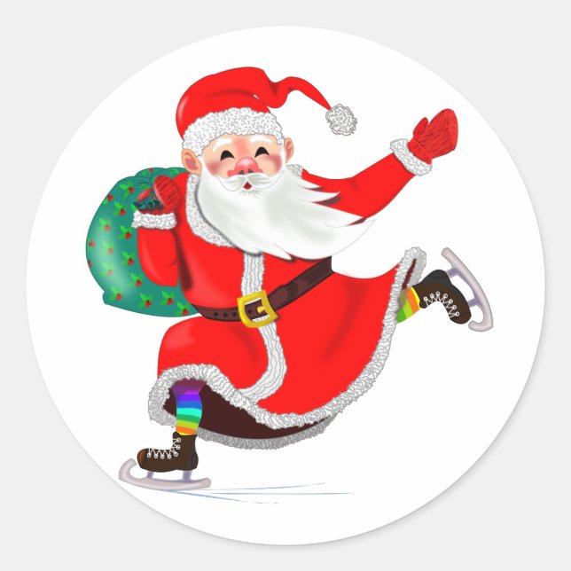 Christmas Sticker Santa Gift (Front)