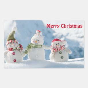 Christmas Sticker/Snowmen Sticker