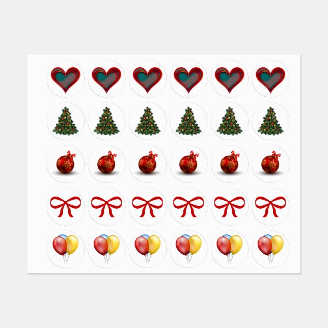 Christmas stickers (Sheet)