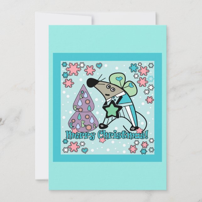 Christmas stickers , new year invitation (Front)
