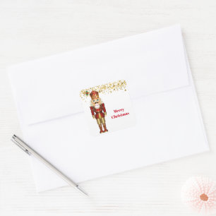 Christmas Stickers-Nutcracker Square Sticker