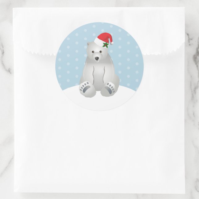Christmas Stickers Polar Bear (Bag)