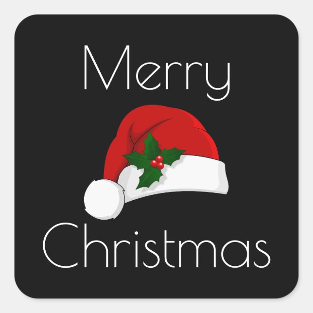 Christmas Stickers Santa Hat HAMbyWG (Front)