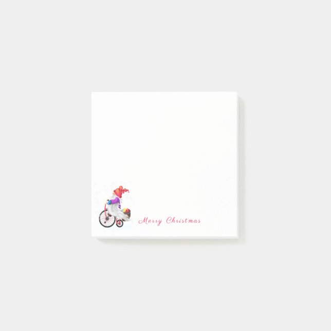 Christmas Sticky Notes Gnome with Gifts (Front)