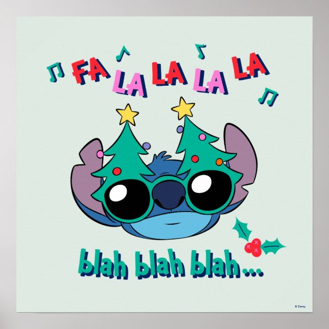 Christmas Stitch | Fa La La La La Poster (Front)
