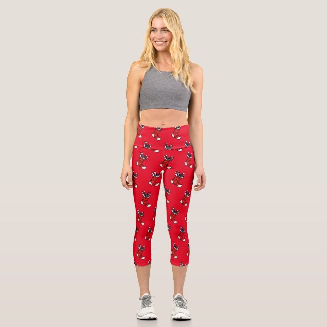 Christmas stocking capri leggings (Front)