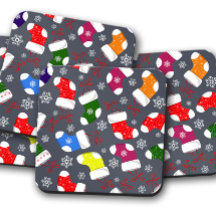 Christmas Stocking | Christmas Cork Coaster Set