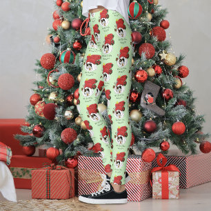Christmas Stocking Cute Calico Kitten Leggings
