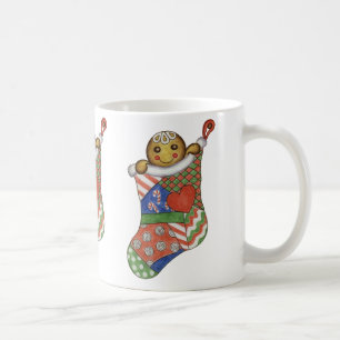 Christmas Stocking Gingerbread Coffee Mug