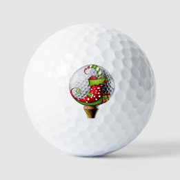 Christmas Stocking Golf Balls