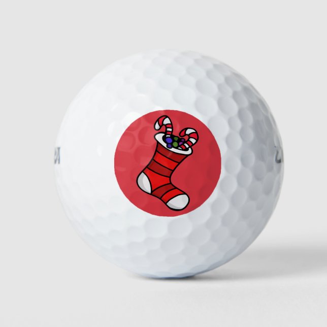 Christmas stocking golf balls (Front)