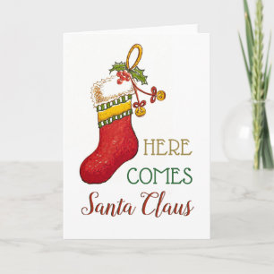 Christmas Stocking greeting card