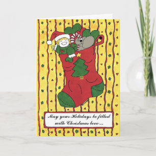 Christmas Stocking Holiday Card