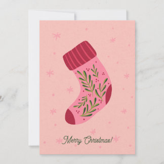Christmas Stocking Holiday Card
