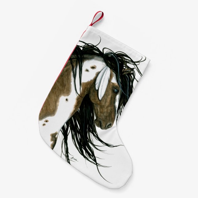 Christmas Stocking Majestic Horses by Bihrle (Front (Hanging))