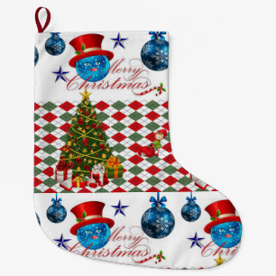 Christmas Stocking, Merry Christmas Large Christmas Stocking