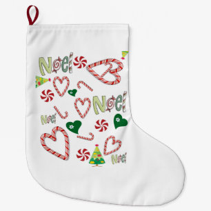 Christmas Stocking, Noel Large Christmas Stocking