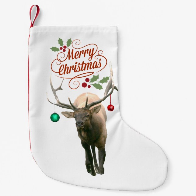 Christmas Stocking of elk (Front)